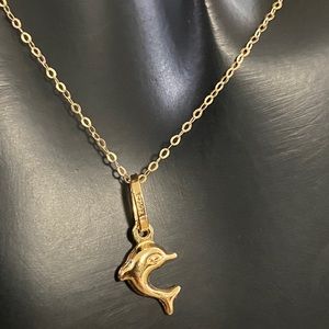 18K Gold "Dolphin" Necklace